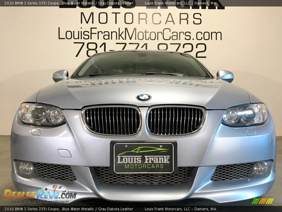 2010 BMW 3 Series 335i Coupe Blue Water Metallic / Gray Dakota Leather Photo #26