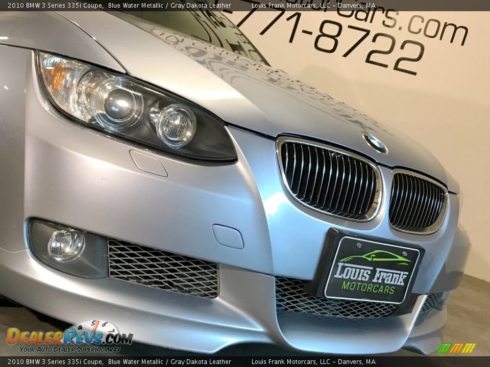 2010 BMW 3 Series 335i Coupe Blue Water Metallic / Gray Dakota Leather Photo #27