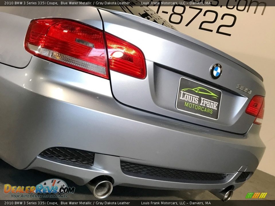 2010 BMW 3 Series 335i Coupe Blue Water Metallic / Gray Dakota Leather Photo #30