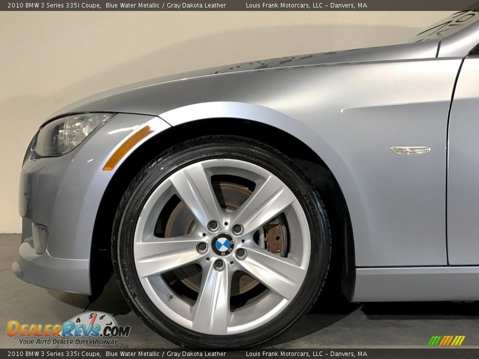 2010 BMW 3 Series 335i Coupe Blue Water Metallic / Gray Dakota Leather Photo #31