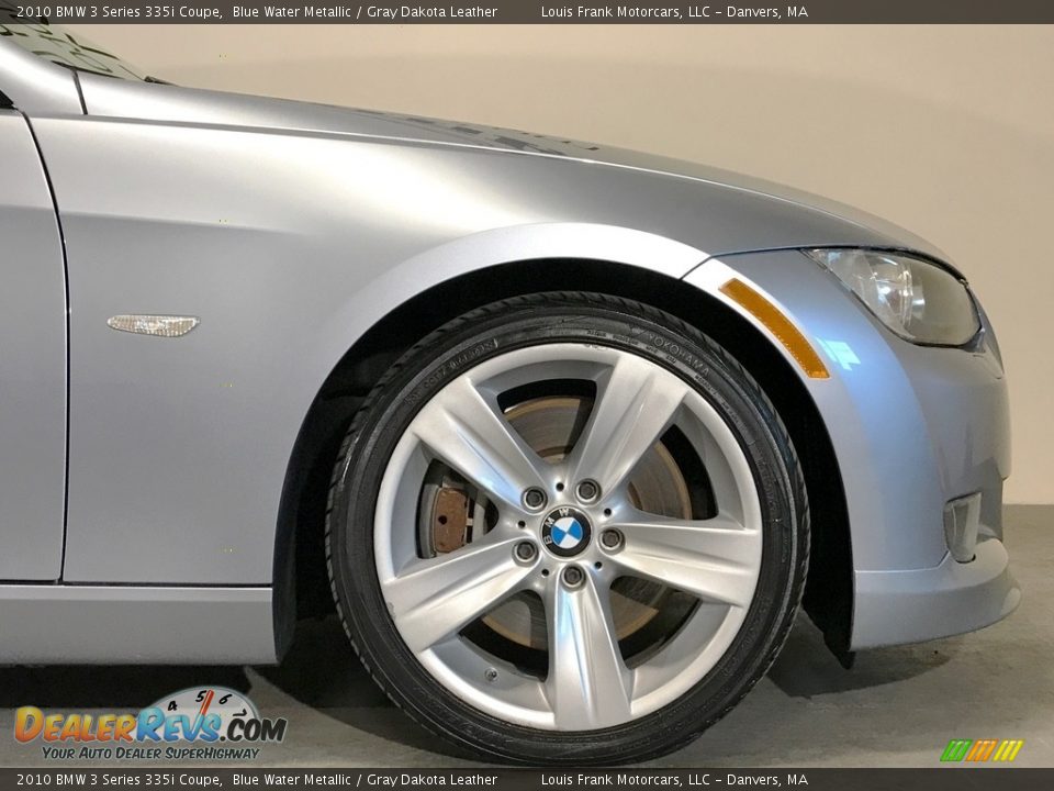 2010 BMW 3 Series 335i Coupe Blue Water Metallic / Gray Dakota Leather Photo #32