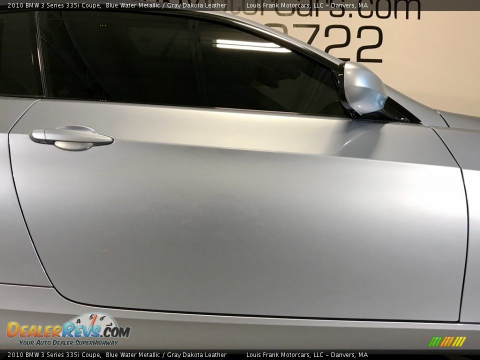 2010 BMW 3 Series 335i Coupe Blue Water Metallic / Gray Dakota Leather Photo #34