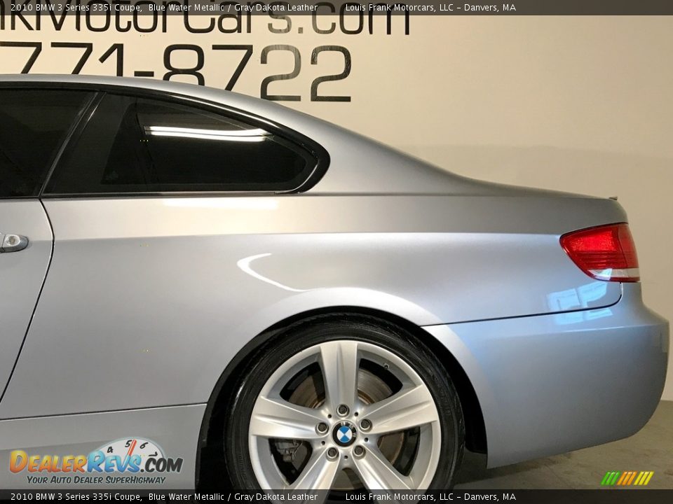 2010 BMW 3 Series 335i Coupe Blue Water Metallic / Gray Dakota Leather Photo #35