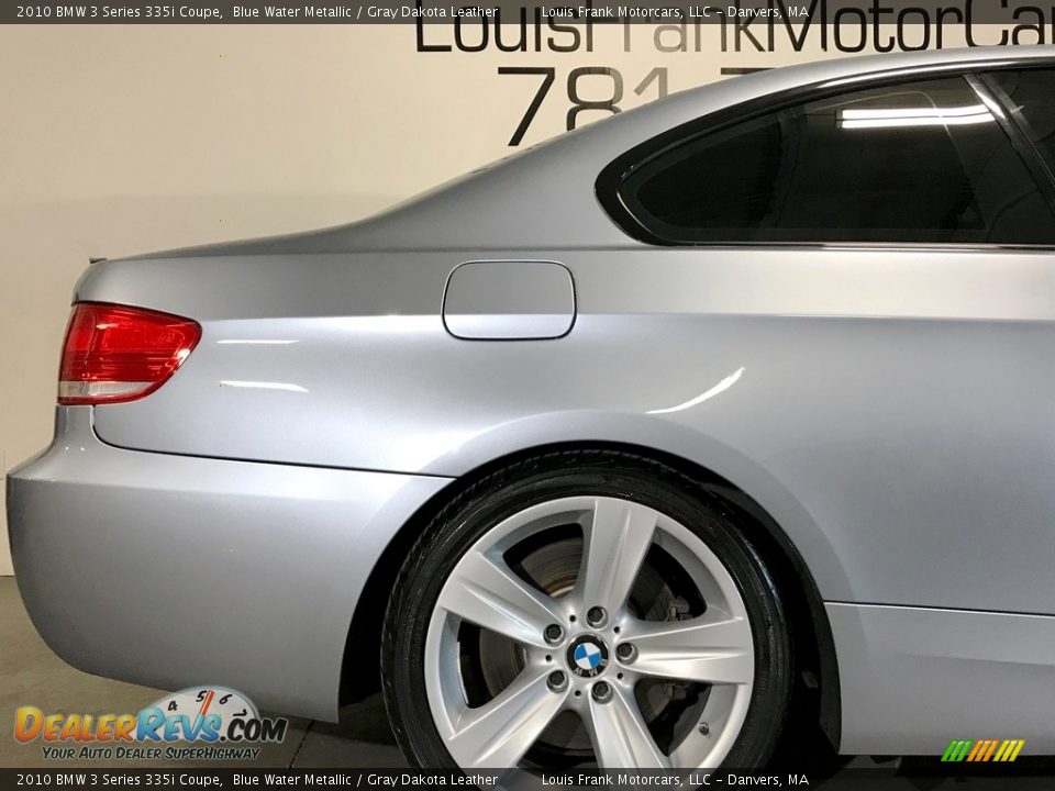 2010 BMW 3 Series 335i Coupe Blue Water Metallic / Gray Dakota Leather Photo #36