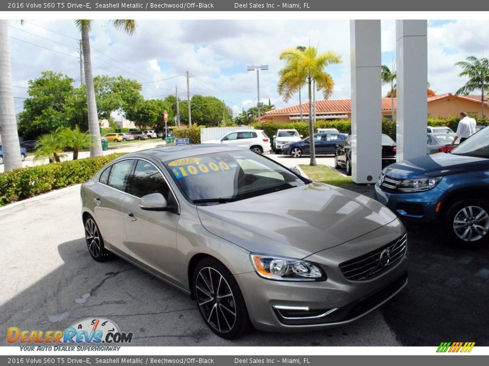 2016 Volvo S60 T5 Drive-E Seashell Metallic / Beechwood/Off-Black Photo #1