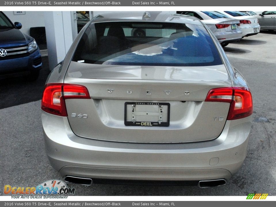 2016 Volvo S60 T5 Drive-E Seashell Metallic / Beechwood/Off-Black Photo #8