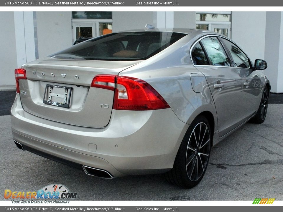 2016 Volvo S60 T5 Drive-E Seashell Metallic / Beechwood/Off-Black Photo #10