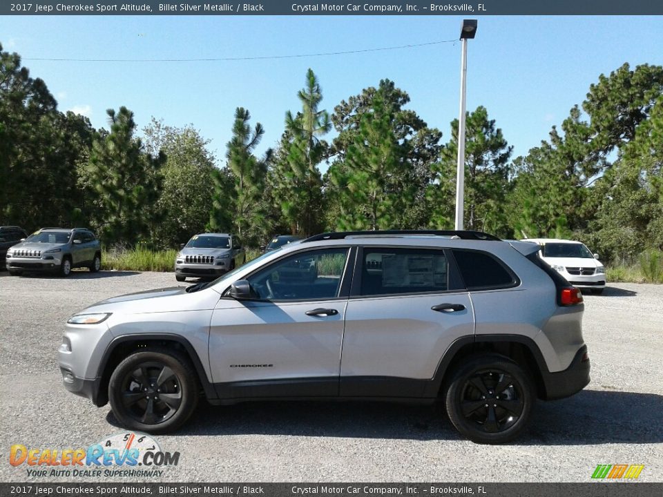 2017 Jeep Cherokee Sport Altitude Billet Silver Metallic / Black Photo #2