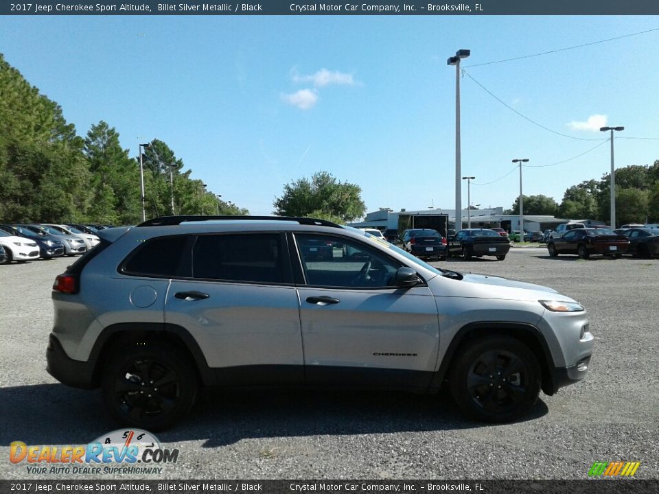 2017 Jeep Cherokee Sport Altitude Billet Silver Metallic / Black Photo #6