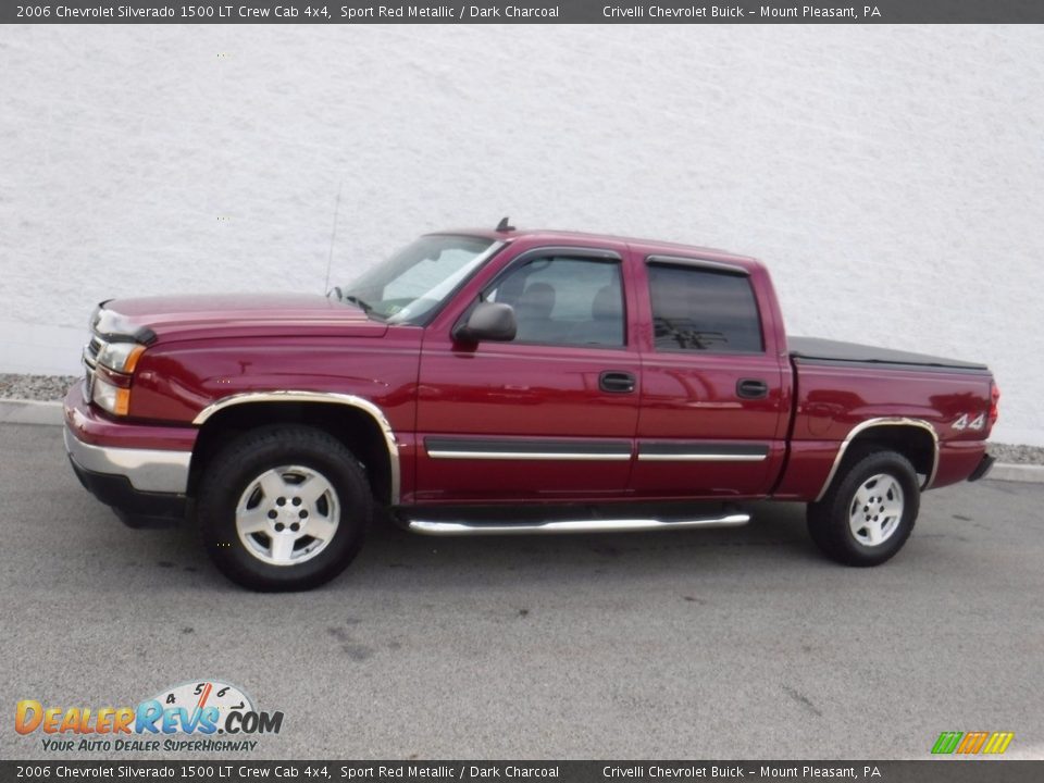 2006 Chevrolet Silverado 1500 LT Crew Cab 4x4 Sport Red Metallic / Dark Charcoal Photo #2