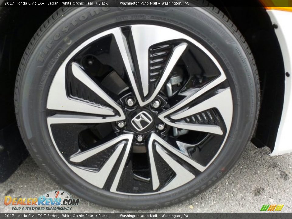 2017 Honda Civic EX-T Sedan White Orchid Pearl / Black Photo #3