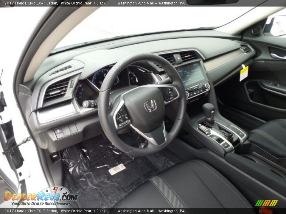 2017 Honda Civic EX-T Sedan White Orchid Pearl / Black Photo #9