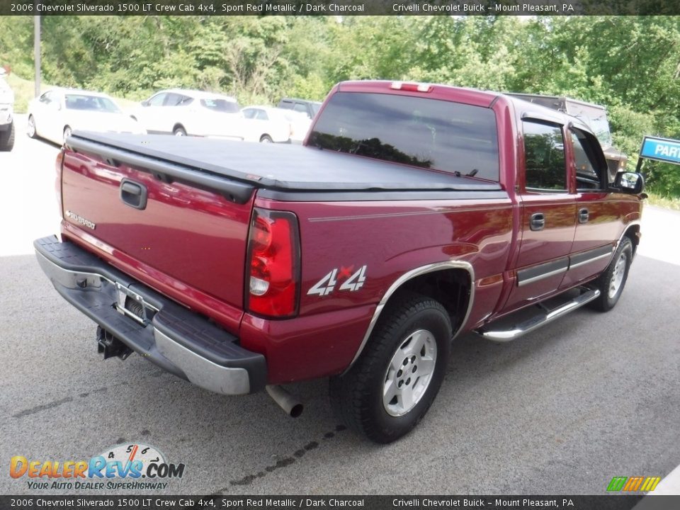 2006 Chevrolet Silverado 1500 LT Crew Cab 4x4 Sport Red Metallic / Dark Charcoal Photo #11