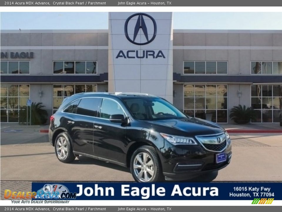 2014 Acura MDX Advance Crystal Black Pearl / Parchment Photo #1