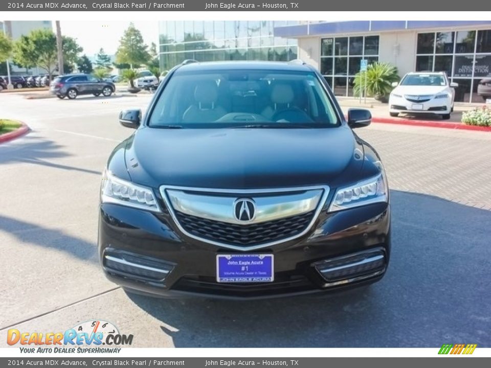 2014 Acura MDX Advance Crystal Black Pearl / Parchment Photo #2