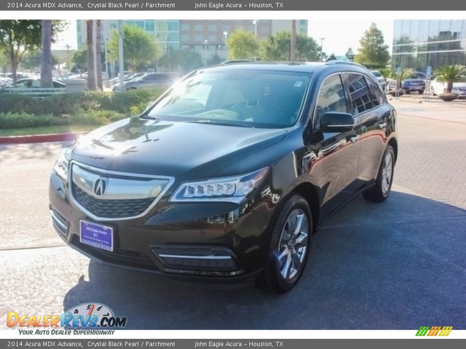 2014 Acura MDX Advance Crystal Black Pearl / Parchment Photo #3