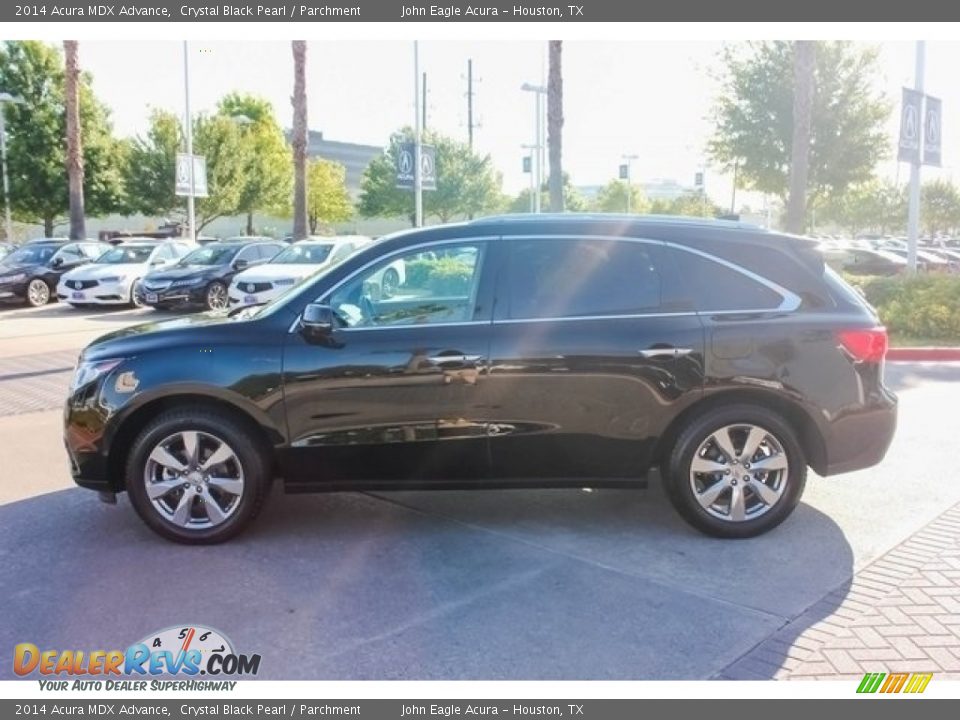 2014 Acura MDX Advance Crystal Black Pearl / Parchment Photo #4
