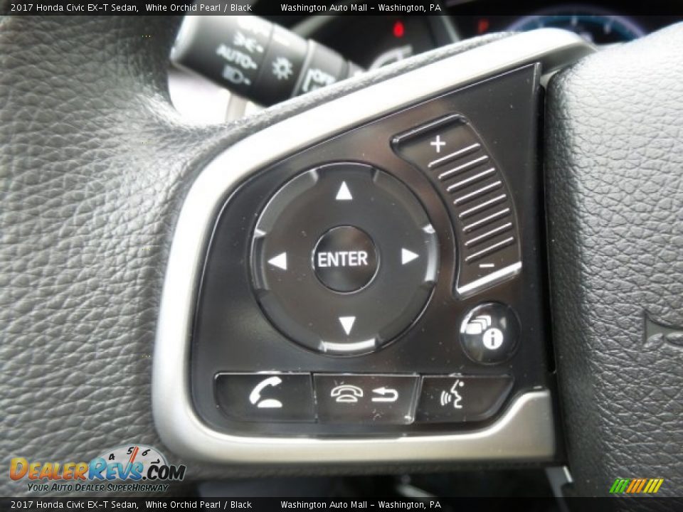 2017 Honda Civic EX-T Sedan White Orchid Pearl / Black Photo #19