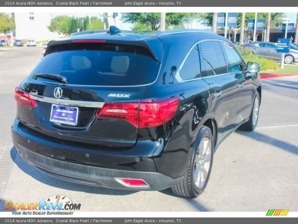 2014 Acura MDX Advance Crystal Black Pearl / Parchment Photo #7
