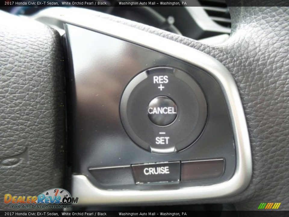 2017 Honda Civic EX-T Sedan White Orchid Pearl / Black Photo #21