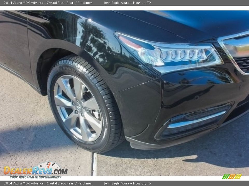 2014 Acura MDX Advance Crystal Black Pearl / Parchment Photo #10