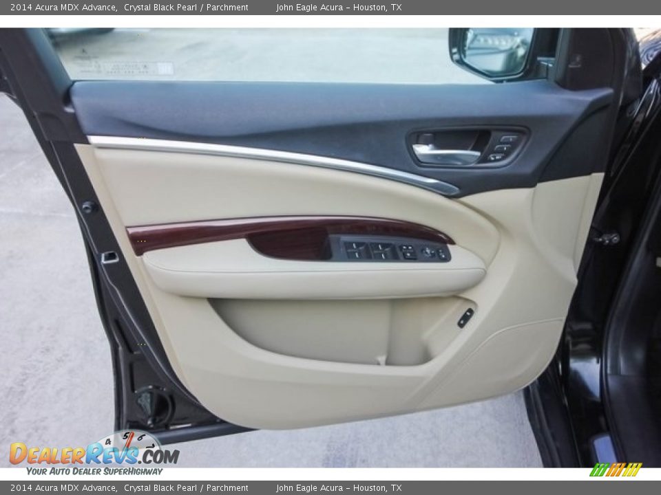 2014 Acura MDX Advance Crystal Black Pearl / Parchment Photo #19