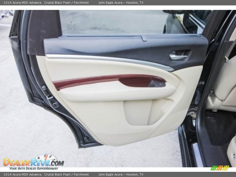 2014 Acura MDX Advance Crystal Black Pearl / Parchment Photo #21