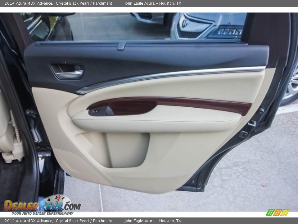 2014 Acura MDX Advance Crystal Black Pearl / Parchment Photo #26
