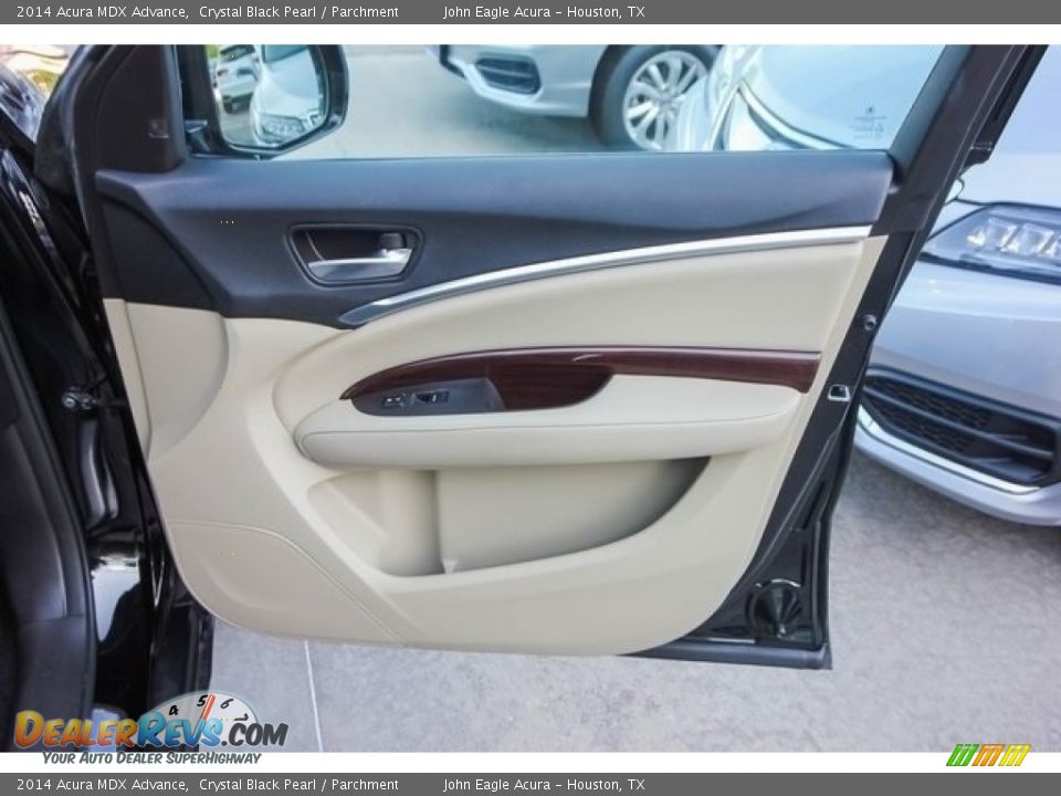 2014 Acura MDX Advance Crystal Black Pearl / Parchment Photo #28