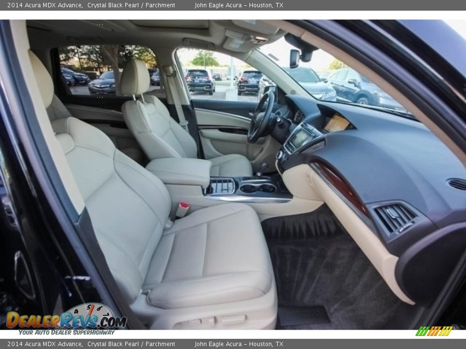 2014 Acura MDX Advance Crystal Black Pearl / Parchment Photo #29