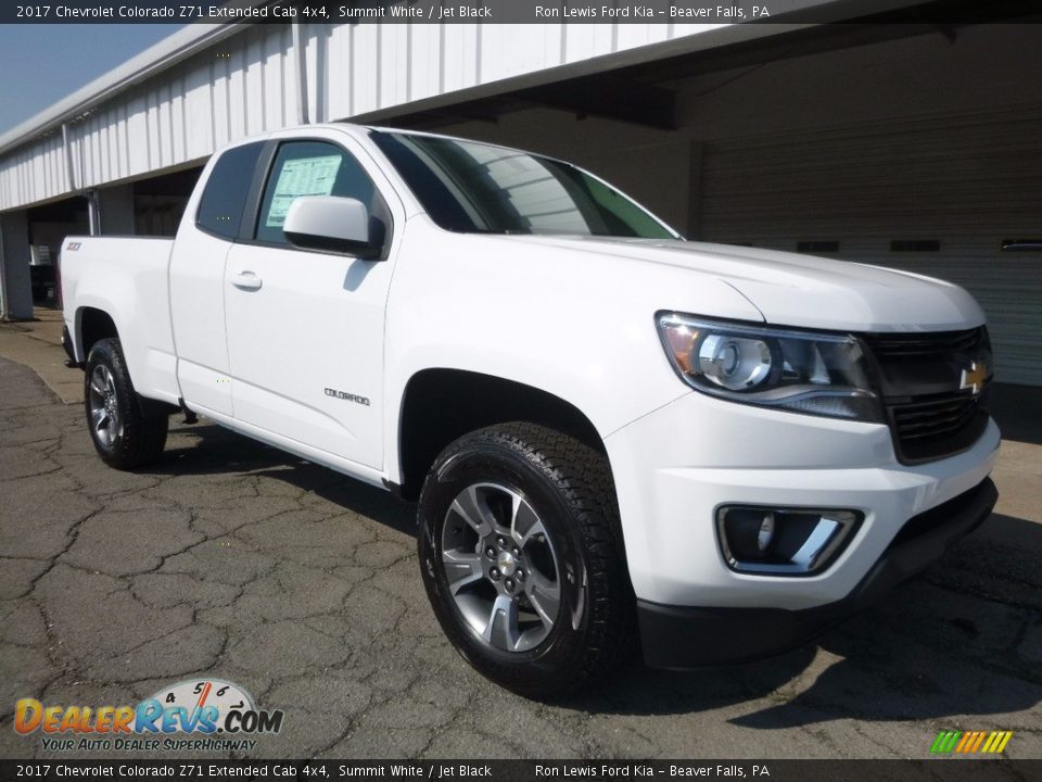 2017 Chevrolet Colorado Z71 Extended Cab 4x4 Summit White / Jet Black Photo #8