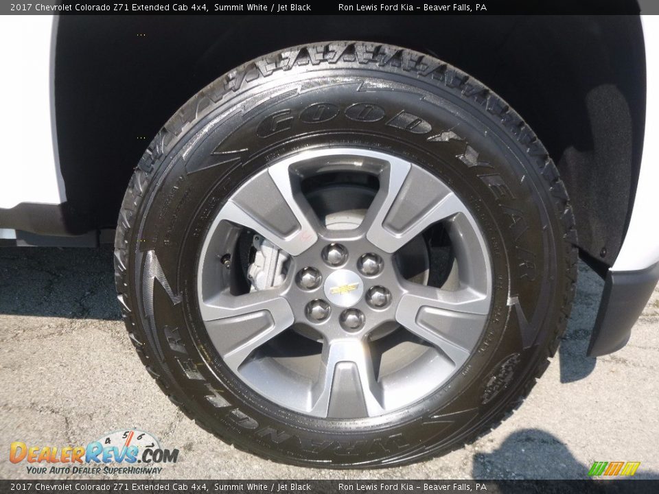 2017 Chevrolet Colorado Z71 Extended Cab 4x4 Summit White / Jet Black Photo #9