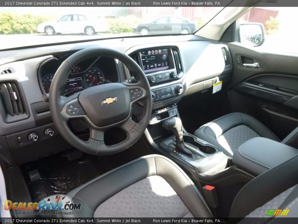 Jet Black Interior - 2017 Chevrolet Colorado Z71 Extended Cab 4x4 Photo #12