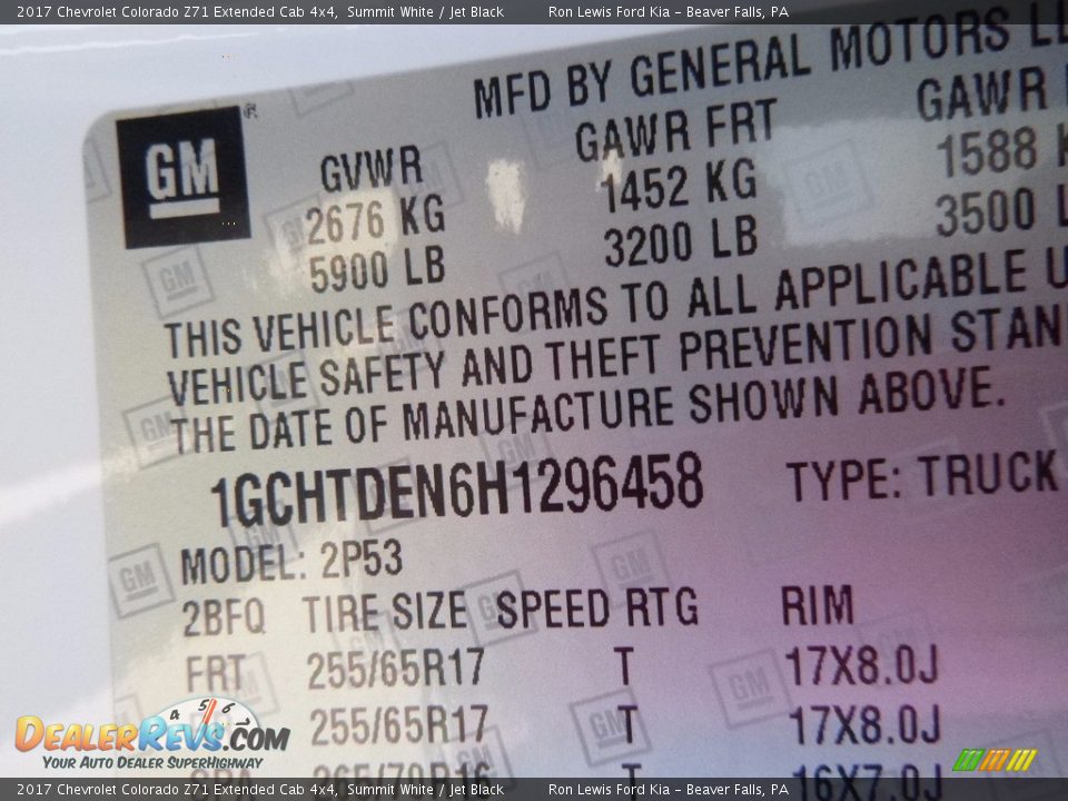 2017 Chevrolet Colorado Z71 Extended Cab 4x4 Summit White / Jet Black Photo #14