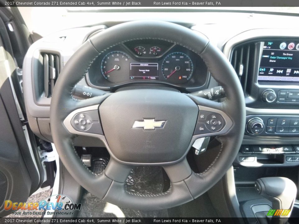 2017 Chevrolet Colorado Z71 Extended Cab 4x4 Summit White / Jet Black Photo #17