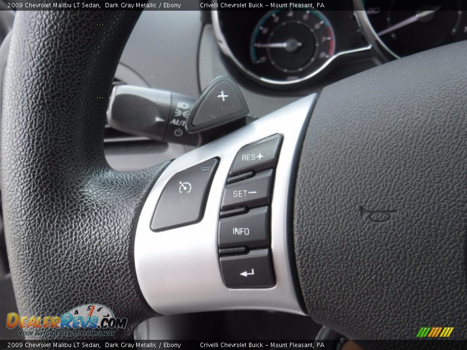 2009 Chevrolet Malibu LT Sedan Dark Gray Metallic / Ebony Photo #22
