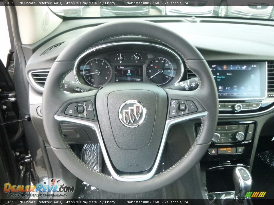 2017 Buick Encore Preferred AWD Graphite Gray Metallic / Ebony Photo #17