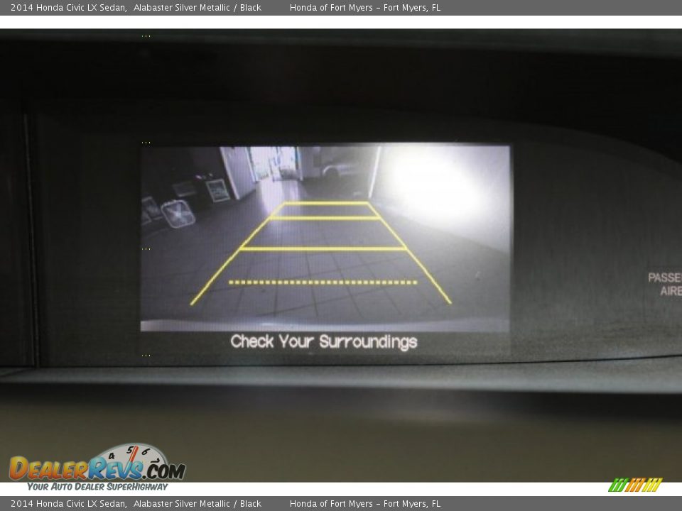 2014 Honda Civic LX Sedan Alabaster Silver Metallic / Black Photo #19