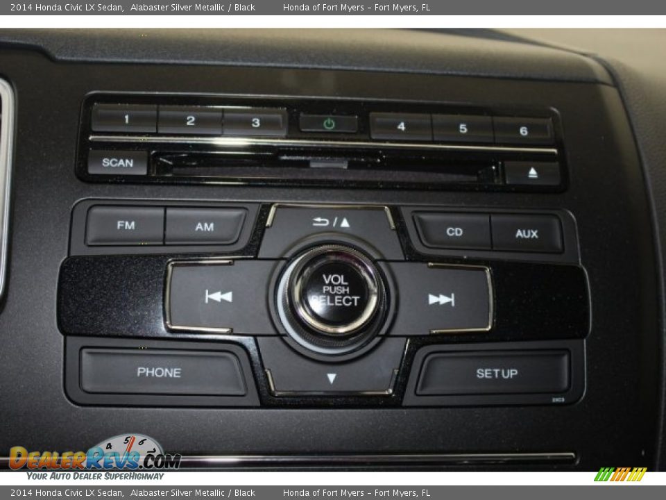 2014 Honda Civic LX Sedan Alabaster Silver Metallic / Black Photo #21