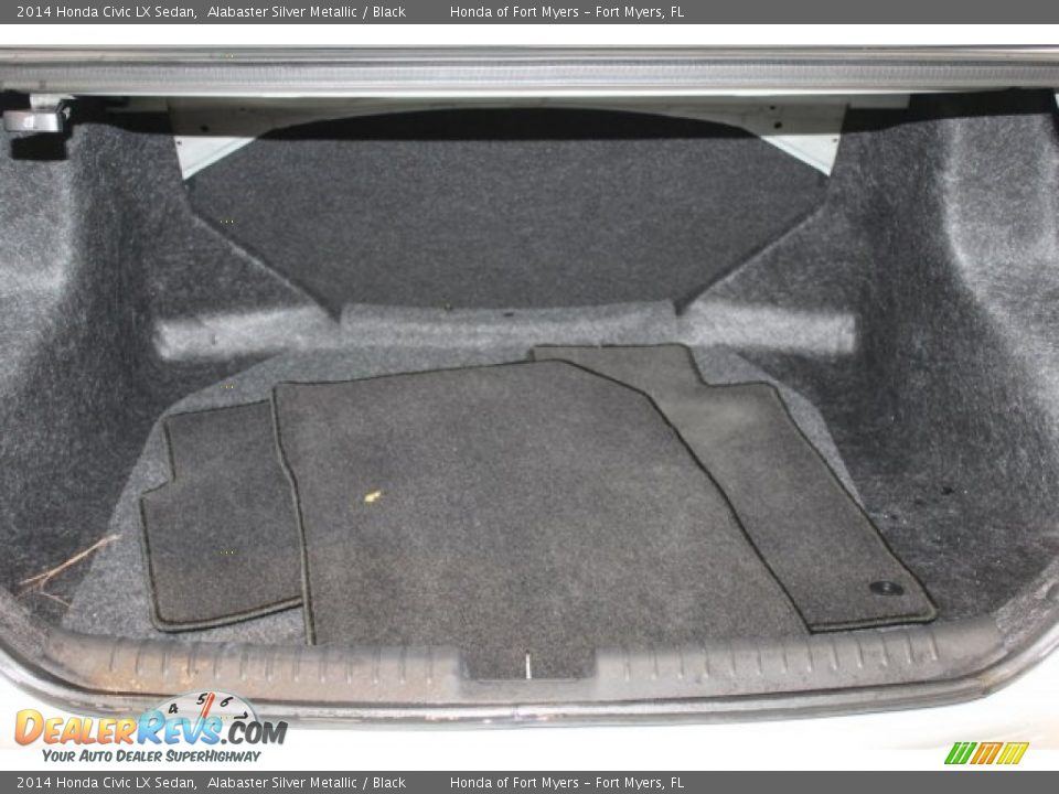 2014 Honda Civic LX Sedan Alabaster Silver Metallic / Black Photo #26