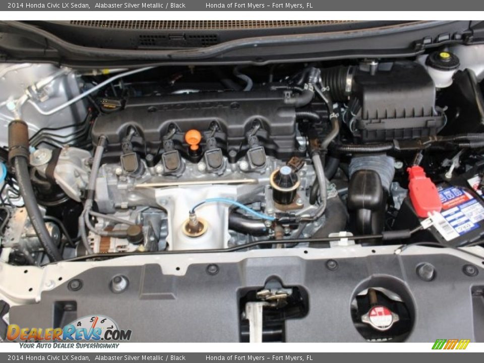 2014 Honda Civic LX Sedan Alabaster Silver Metallic / Black Photo #30