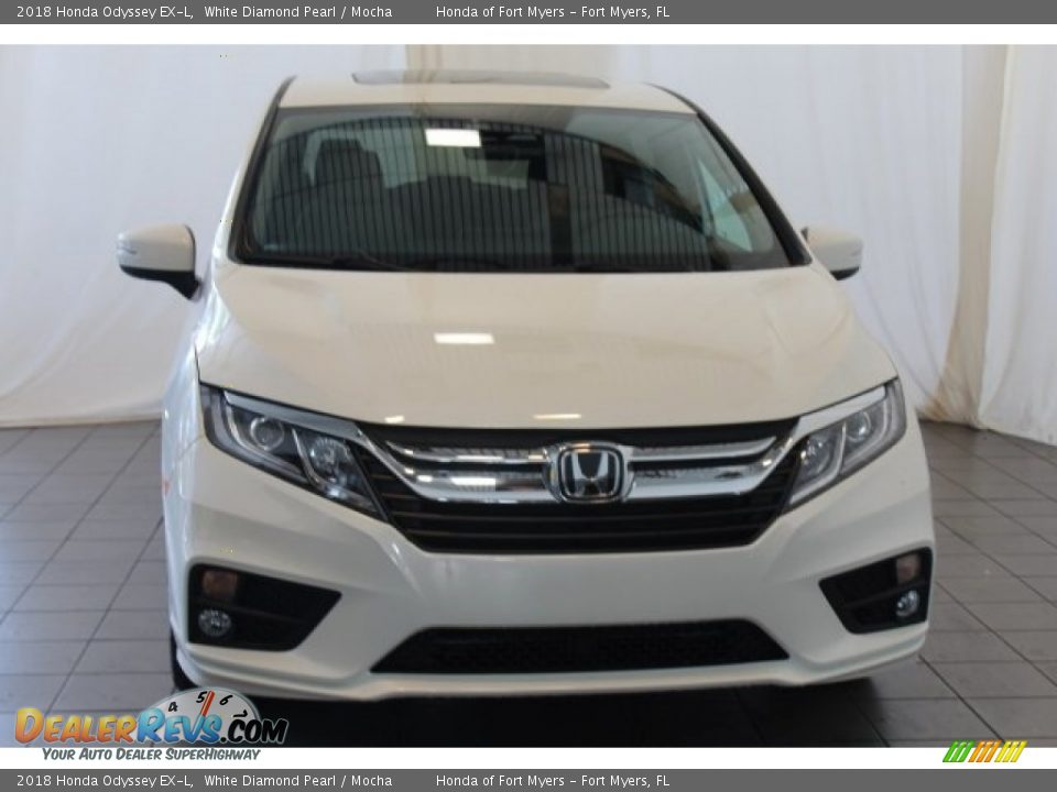 2018 Honda Odyssey EX-L White Diamond Pearl / Mocha Photo #3