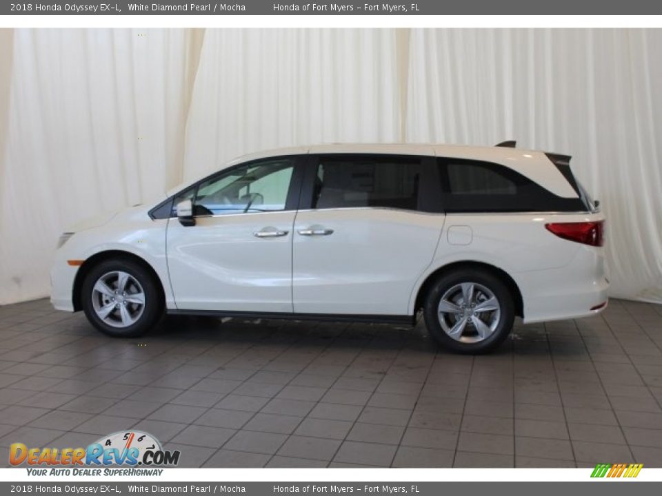 2018 Honda Odyssey EX-L White Diamond Pearl / Mocha Photo #4