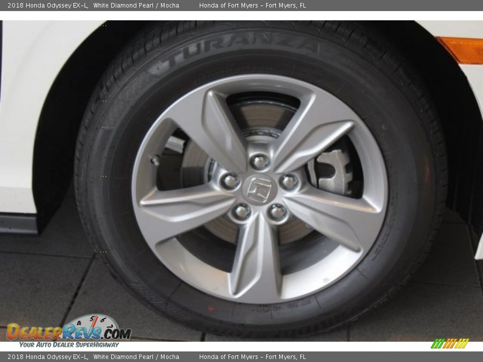 2018 Honda Odyssey EX-L White Diamond Pearl / Mocha Photo #7