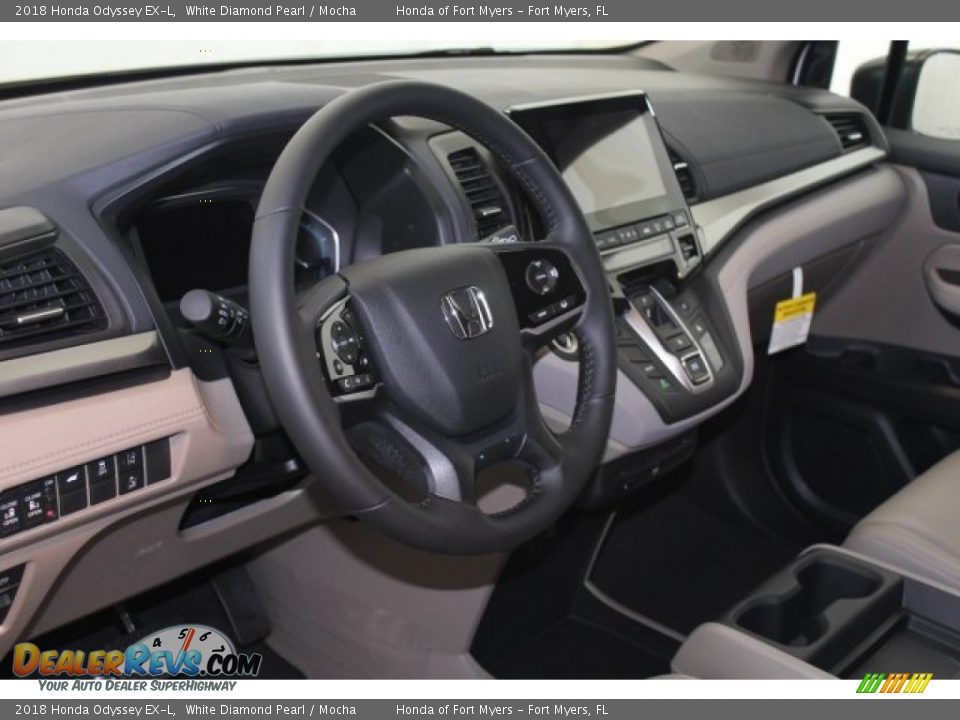 2018 Honda Odyssey EX-L White Diamond Pearl / Mocha Photo #12