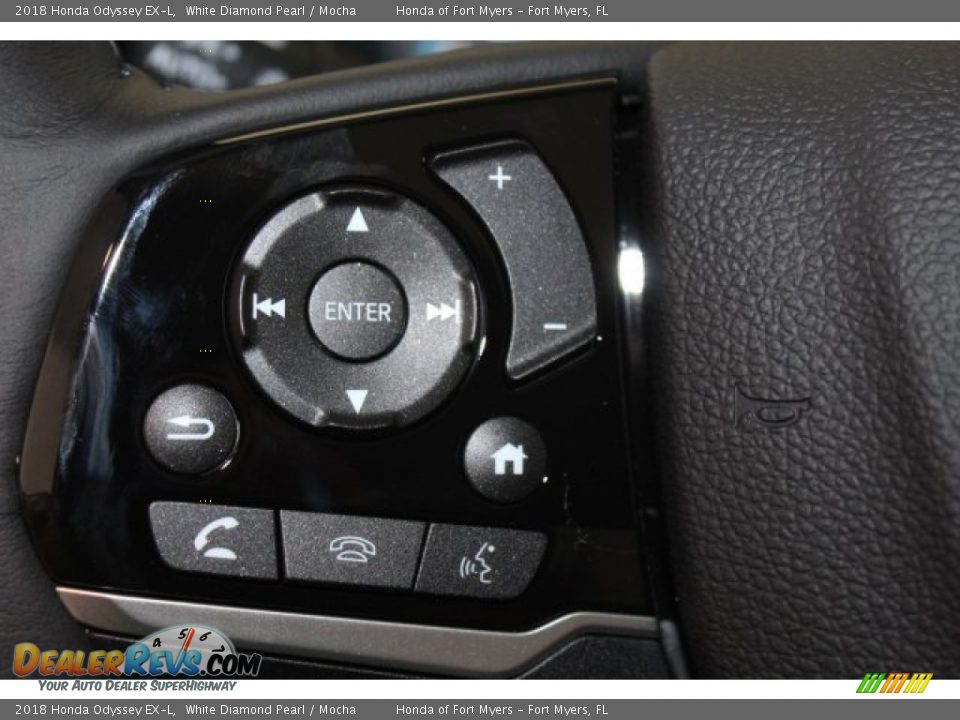 2018 Honda Odyssey EX-L White Diamond Pearl / Mocha Photo #14