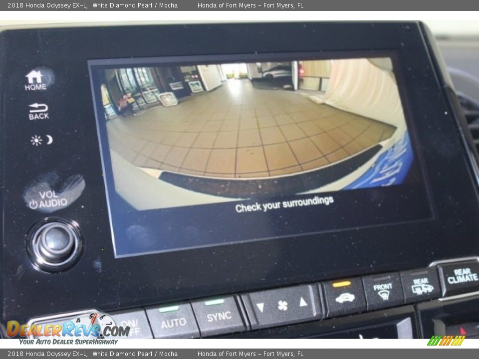 2018 Honda Odyssey EX-L White Diamond Pearl / Mocha Photo #17