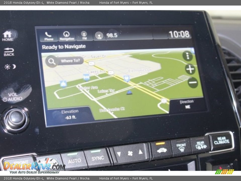 2018 Honda Odyssey EX-L White Diamond Pearl / Mocha Photo #18