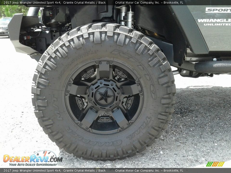 2017 Jeep Wrangler Unlimited Sport 4x4 Granite Crystal Metallic / Black Photo #20