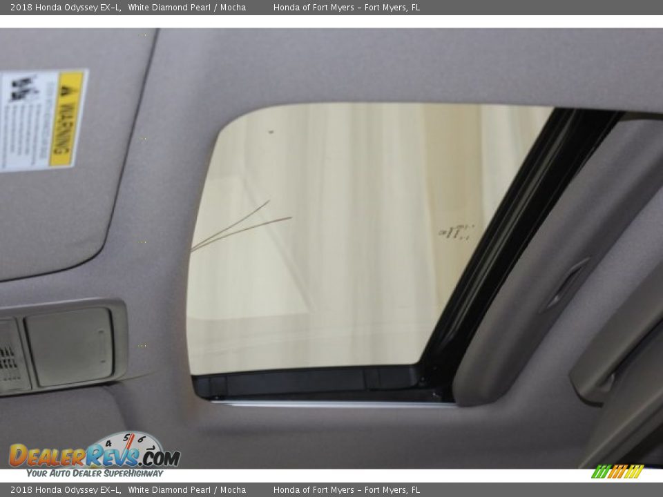 2018 Honda Odyssey EX-L White Diamond Pearl / Mocha Photo #22